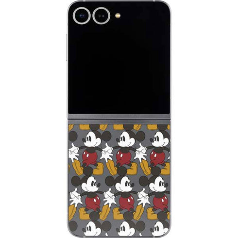 Disney Mickey Mouse Vintage Pattern Galaxy Z Flip6 Skin