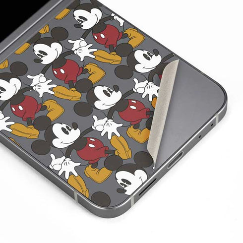 Disney Mickey Mouse Vintage Pattern Galaxy Z Flip6 Skin