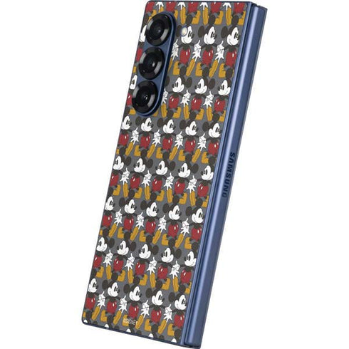 Disney Mickey Mouse Vintage Pattern Galaxy Z Fold6 Skin