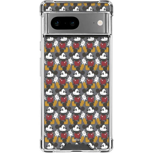 Disney Mickey Mouse Vintage Pattern Google Pixel 8a Clear Case