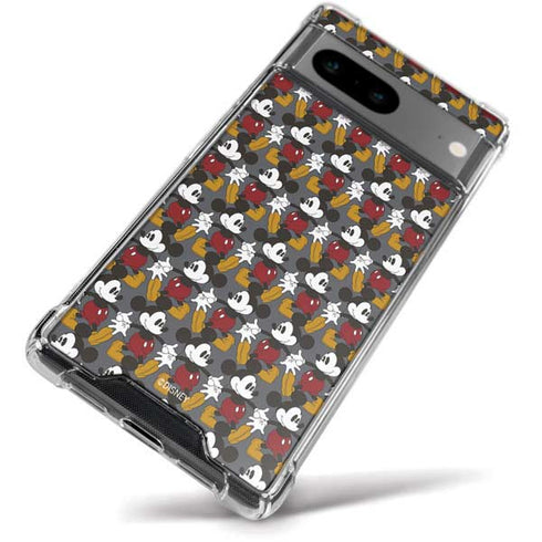 Disney Mickey Mouse Vintage Pattern Google Pixel 8a Clear Case