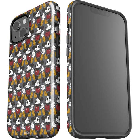 Disney Mickey Mouse Vintage Pattern iPhone 15 Impact Case