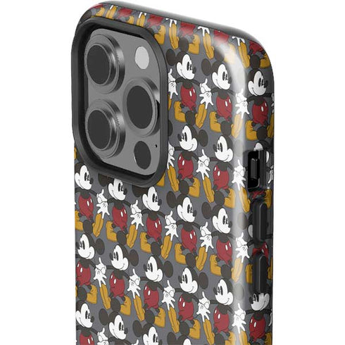 Disney Mickey Mouse Vintage Pattern iPhone 15 Pro Impact Case