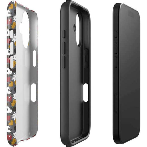 Disney Mickey Mouse Vintage Pattern iPhone 16 Impact Case