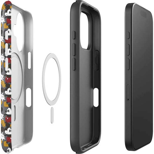 Disney Mickey Mouse Vintage Pattern iPhone 16 Magsafe Impact Case