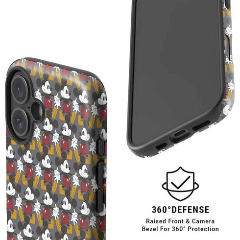 Disney Mickey Mouse Vintage Pattern iPhone 16 Magsafe Impact Case