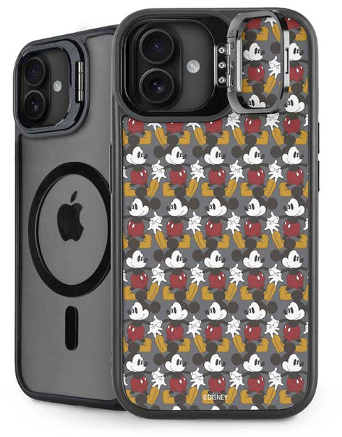 Disney Mickey Mouse Vintage Pattern iPhone 16 Plus Kickstand Case