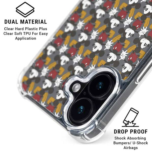 Disney Mickey Mouse Vintage Pattern iPhone 16 Plus MagSafe Case