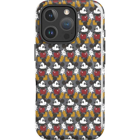 Disney Mickey Mouse Vintage Pattern iPhone 16 Pro Magsafe Impact Case