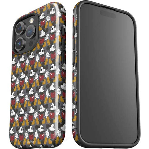 Disney Mickey Mouse Vintage Pattern iPhone 16 Pro Max Impact Case