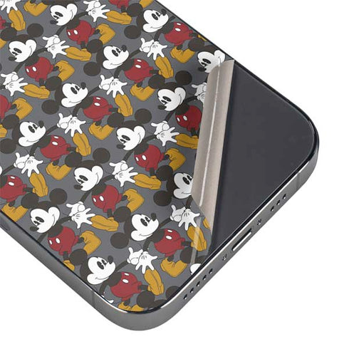 Disney Mickey Mouse Vintage Pattern iPhone 16 Pro Max Skin