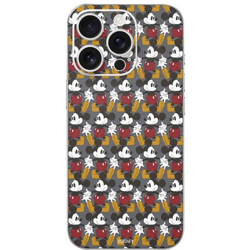 Disney Mickey Mouse Vintage Pattern iPhone 16 Pro Skin