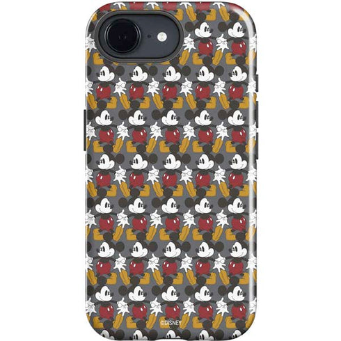 Disney Mickey Mouse Vintage Pattern iPhone 16e Impact Case