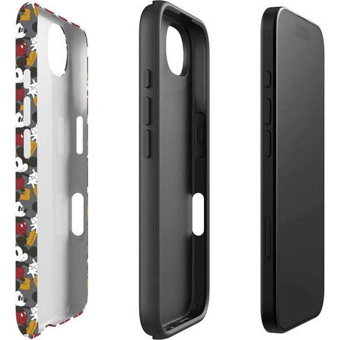 Disney Mickey Mouse Vintage Pattern iPhone 16e Impact Case
