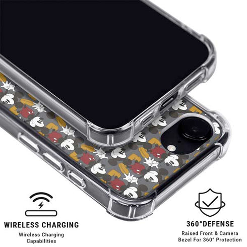 Disney Mickey Mouse Vintage Pattern iPhone 16e MagSafe Case