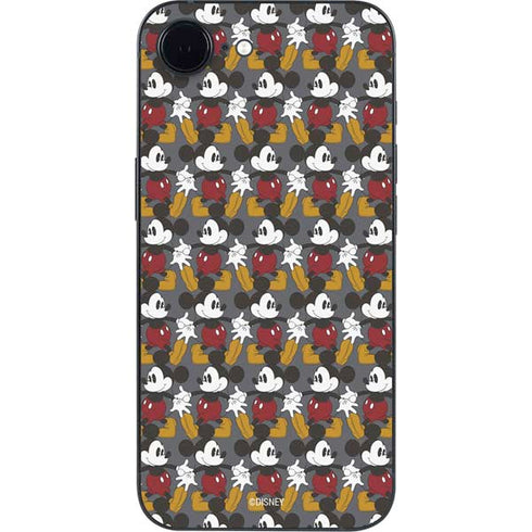 Disney Mickey Mouse Vintage Pattern iPhone 16e Skin