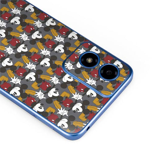 Disney Mickey Mouse Vintage Pattern Moto G Play 4G (2024) Skin