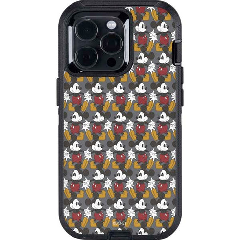Disney Mickey Mouse Vintage Pattern Otterbox Defender iPhone Skin