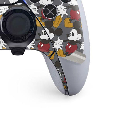 Disney Mickey Mouse Vintage Pattern PS5 DualSense Edge Pro Controller Skin