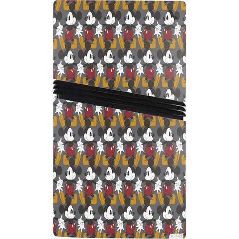 Disney Mickey Mouse Vintage Pattern PS5 Pro Bundle Skin