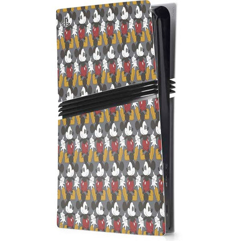 Disney Mickey Mouse Vintage Pattern PS5 Pro Console Skin