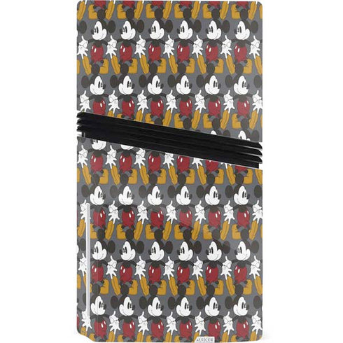 Disney Mickey Mouse Vintage Pattern PS5 Pro Disk Console Skin