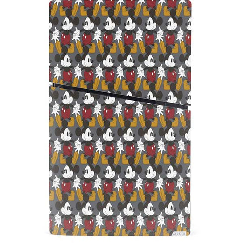 Disney Mickey Mouse Vintage Pattern PS5 Slim Digital Edition Console Skin