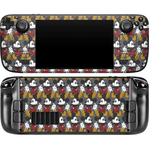 Disney Mickey Mouse Vintage Pattern Steam Deck Handheld Gaming Computer OLED Skin