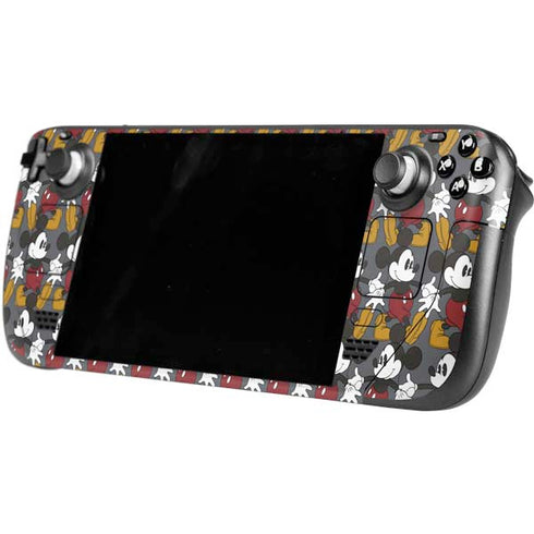 Disney Mickey Mouse Vintage Pattern Steam Deck Handheld Gaming Computer OLED Skin