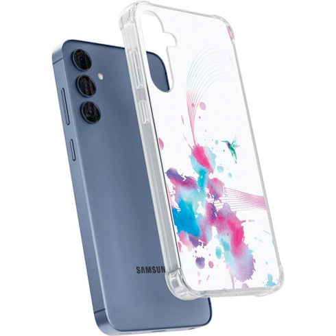 Violet Harmony (Hummingbird) Galaxy A35 5G Clear Case
