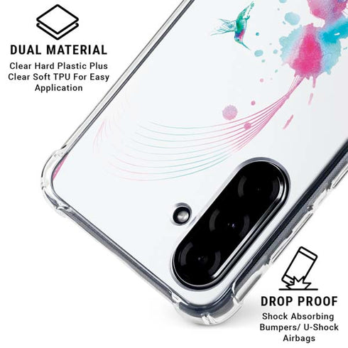 Violet Harmony (Hummingbird) Galaxy A36 5G Clear Case