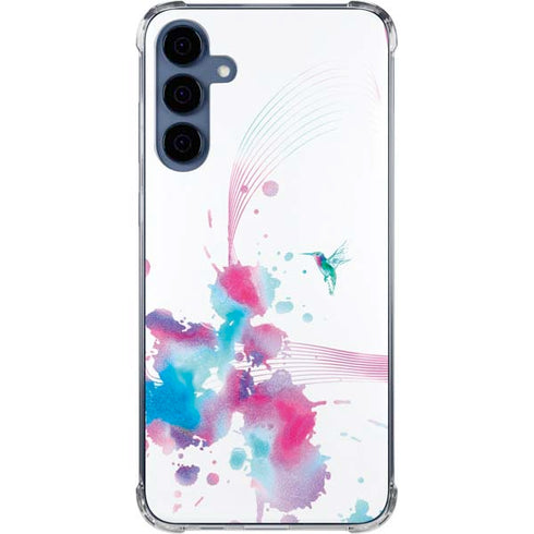 Violet Harmony (Hummingbird) Galaxy A55 5G Clear Case