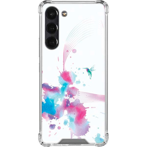 Violet Harmony (Hummingbird) Galaxy S24 FE Clear Case