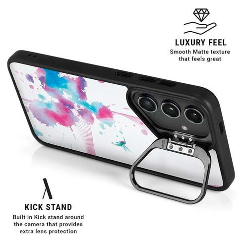 Violet Harmony (Hummingbird) Galaxy S25 Plus Kickstand Case