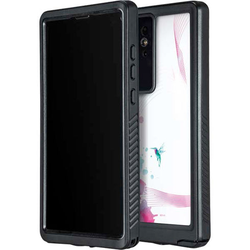 Violet Harmony (Hummingbird) Galaxy S24 Ultra Waterproof Case