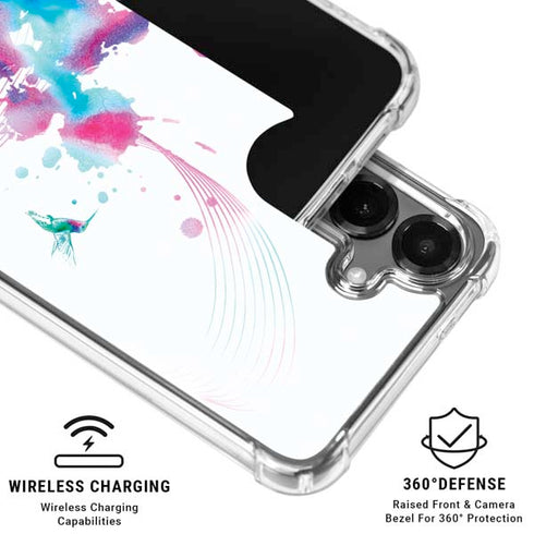 Violet Harmony (Hummingbird) Galaxy S26 Clear Case