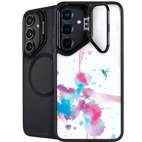 Violet Harmony (Hummingbird) Galaxy S26 Kickstand Case