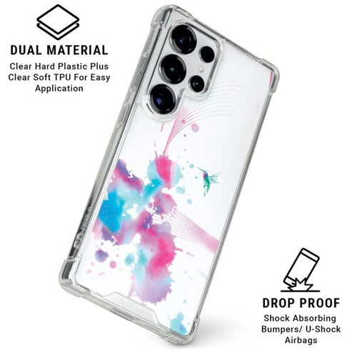 Violet Harmony (Hummingbird) Galaxy S26 Ultra Clear Case
