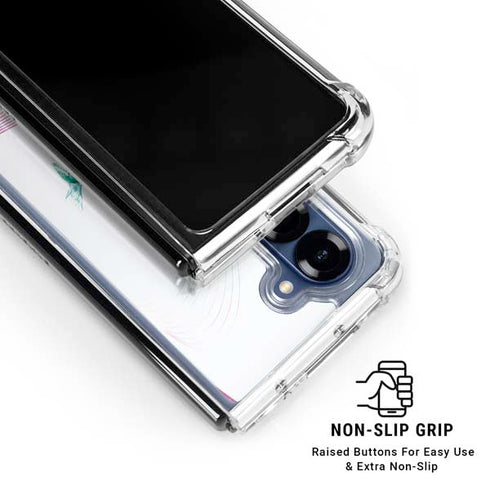 Violet Harmony (Hummingbird) Galaxy Z Fold6 Clear Case