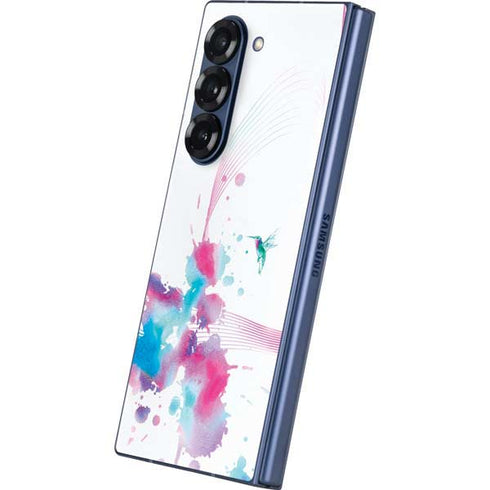 Violet Harmony (Hummingbird) Galaxy Z Fold6 Skin