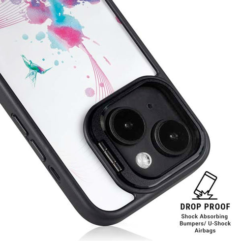 Violet Harmony (Hummingbird) iPhone 14 Plus Kickstand Case