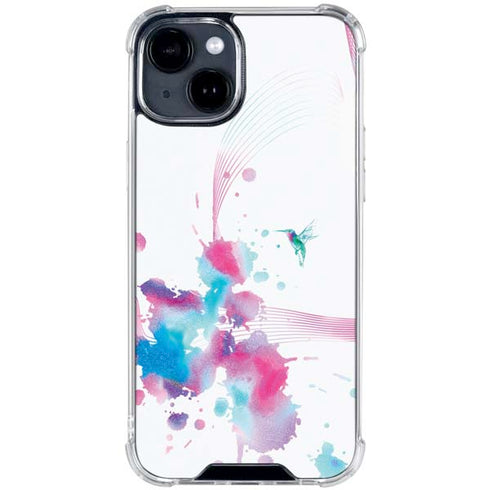 Violet Harmony (Hummingbird) iPhone 15 Clear Case