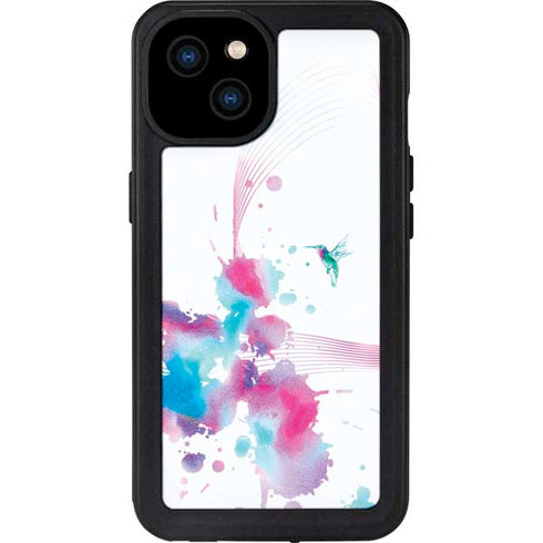 Violet Harmony (Hummingbird) iPhone 15 Plus Waterproof Case