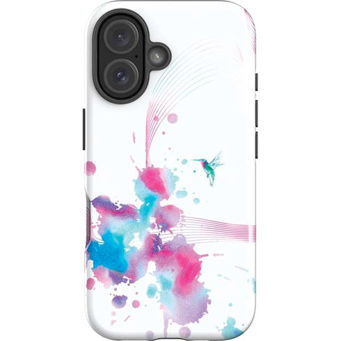 Violet Harmony (Hummingbird) iPhone 16 Impact Case