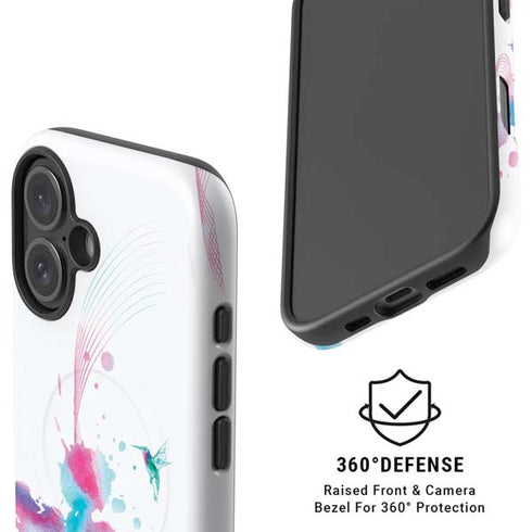 Violet Harmony (Hummingbird) iPhone 16 Magsafe Impact Case