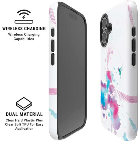 Violet Harmony (Hummingbird) iPhone 16 Magsafe Impact Case