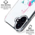 Violet Harmony (Hummingbird) iPhone 16 Plus Clear Case