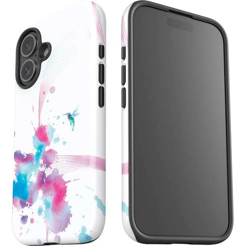 Violet Harmony (Hummingbird) iPhone 16 Plus Impact Case
