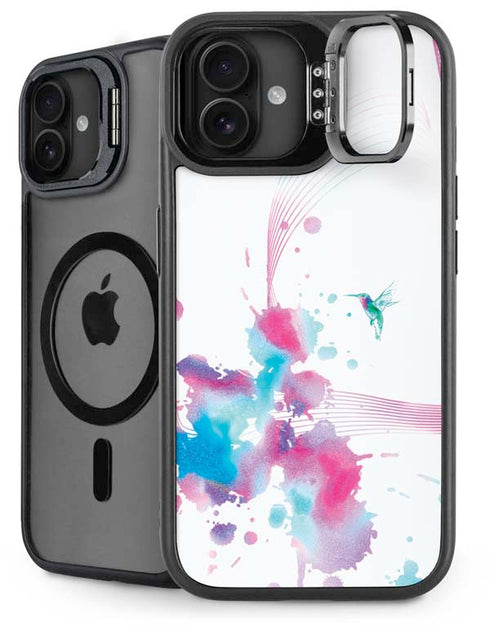 Violet Harmony (Hummingbird) iPhone 16 Plus Kickstand Case