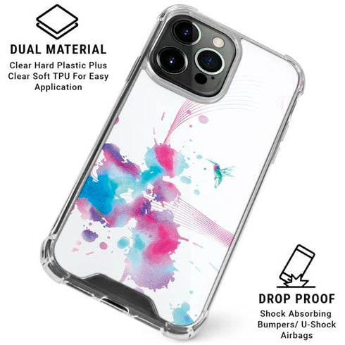 Violet Harmony (Hummingbird) iPhone 16 Pro Clear Case